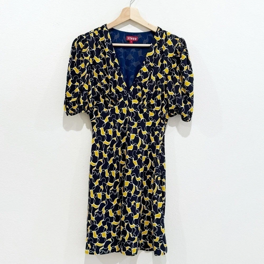 staud mini milla dress Staud Mini Milla Dress Marble Wave 0 NWT $265